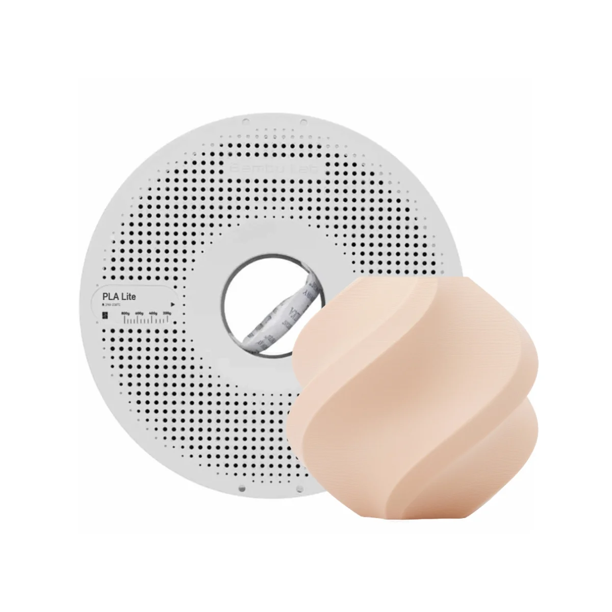 Bambu PLA Lite-Beige mate - con carrete reutilizable - Imagen 2
