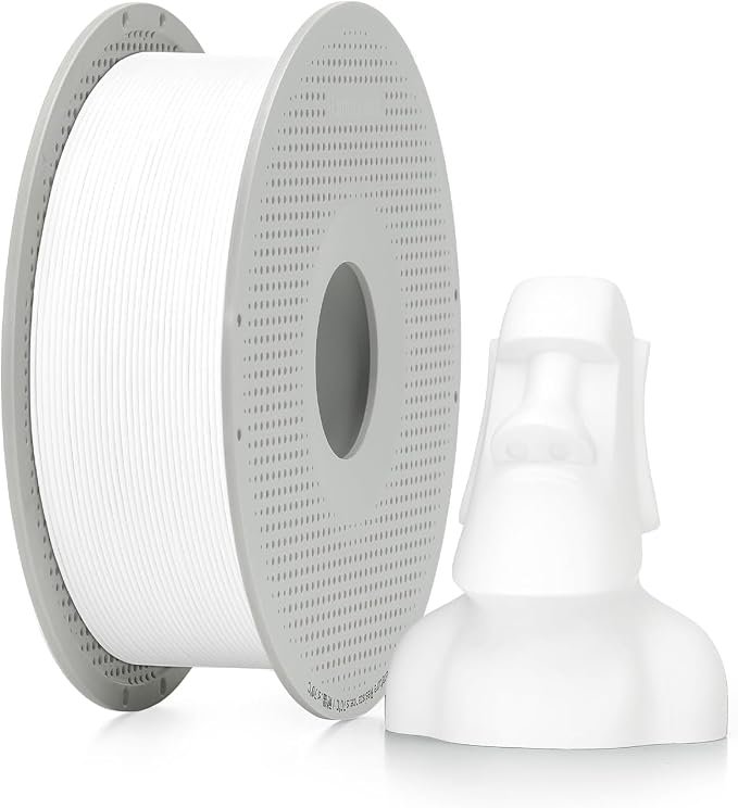 Bambu PLA Básico - Jade White - con carrete reutilizable Bambu - Imagen 2