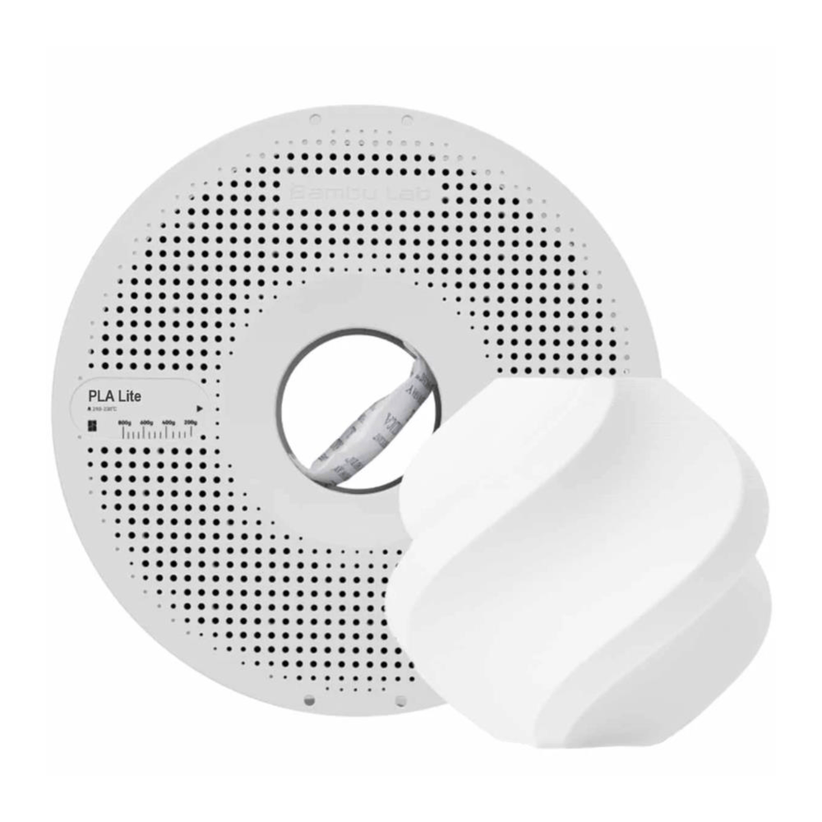 Bambu PLA Lite-White- con carrete reutilizable Bambu - Imagen 3