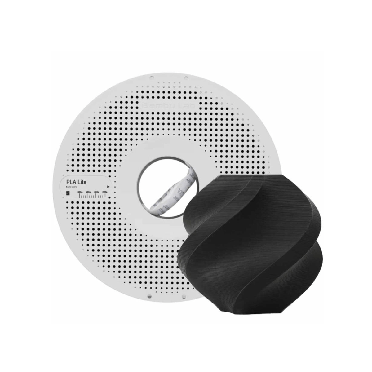 Bambu PLA Lite-Negro- con carrete reutilizable Bambu - Imagen 2