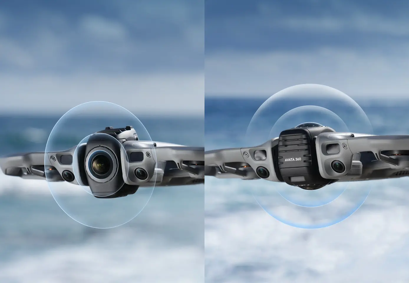 DJI Avata 360 modos 360 y lente única