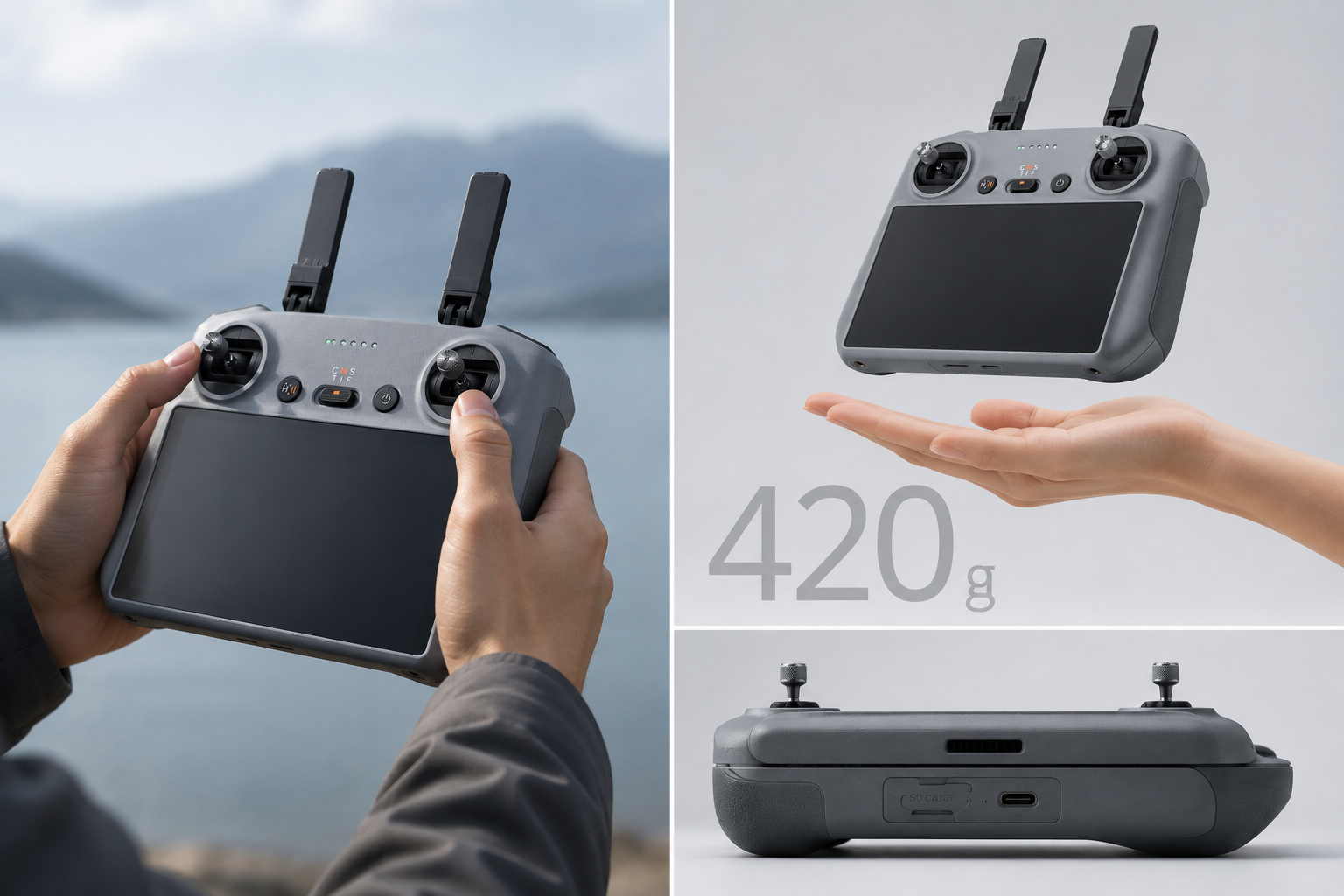 Diseño ergonómico DJI RC 2